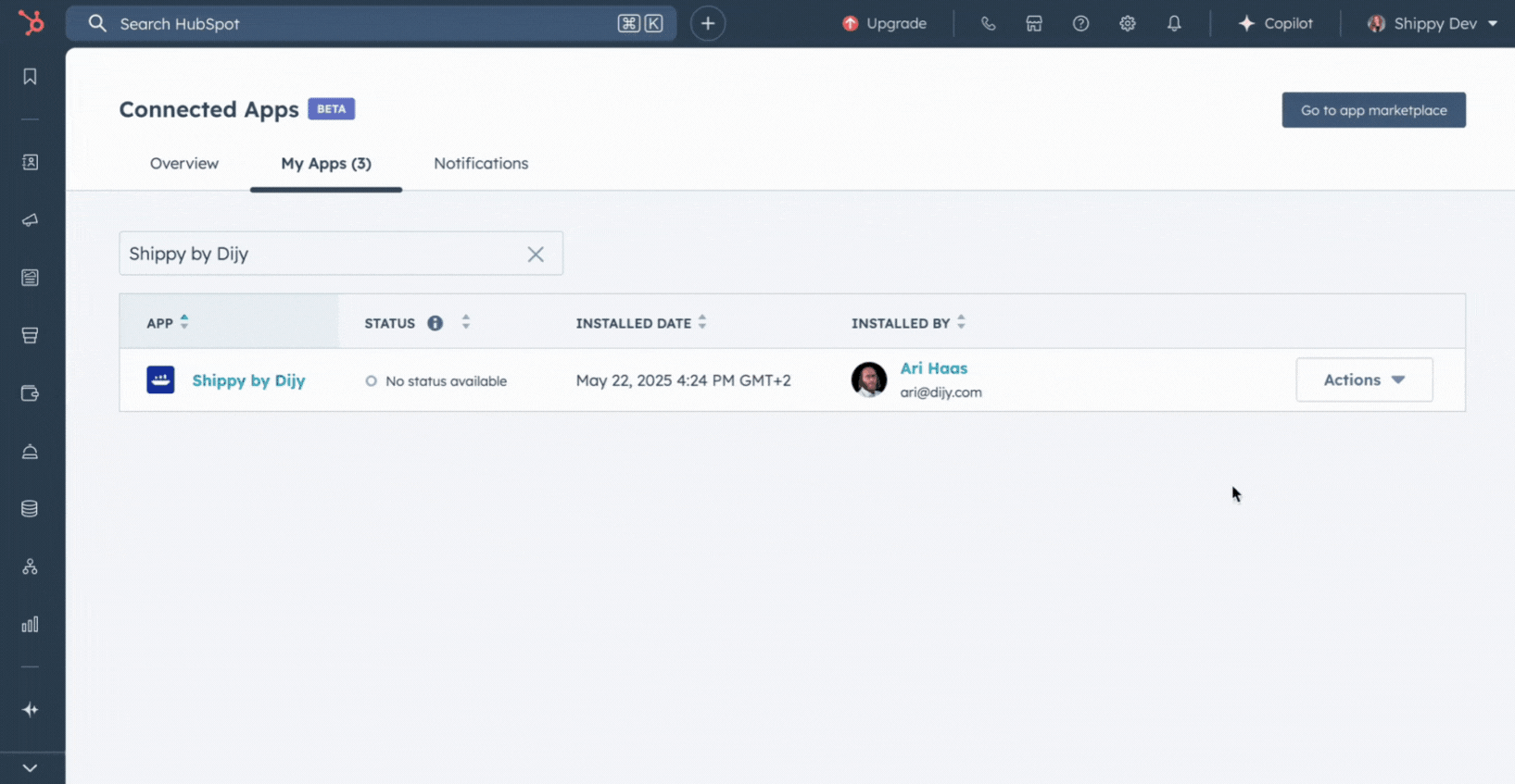 Uninstall Shippy by Dijy